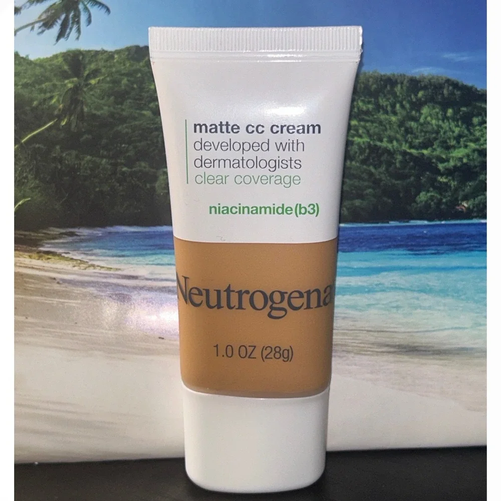Neutrogena Clear Coverage Matte CC Cream Ginger 7.5 Niacinamide 1oz NEW Sealed